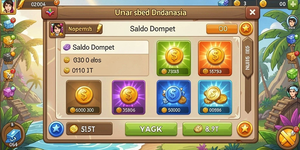 Karakter unik yang dapat diupgrade sesuai keinginan.